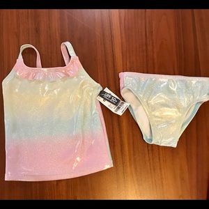 NWT OshKosh 2T Two piece mermaid toddler girls bikini